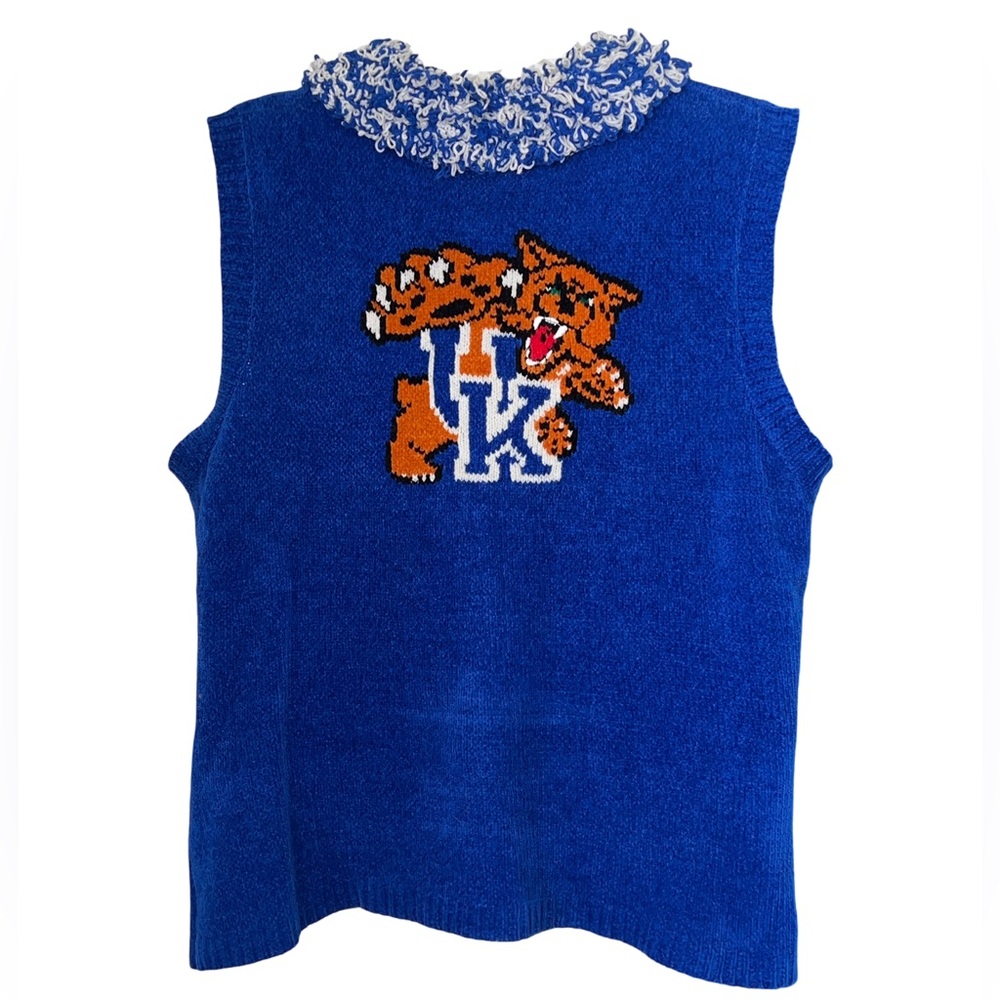 BellePointe vintage royal blue University of Kentucky Wildcats sweater vest XL - Picture 5 of 6